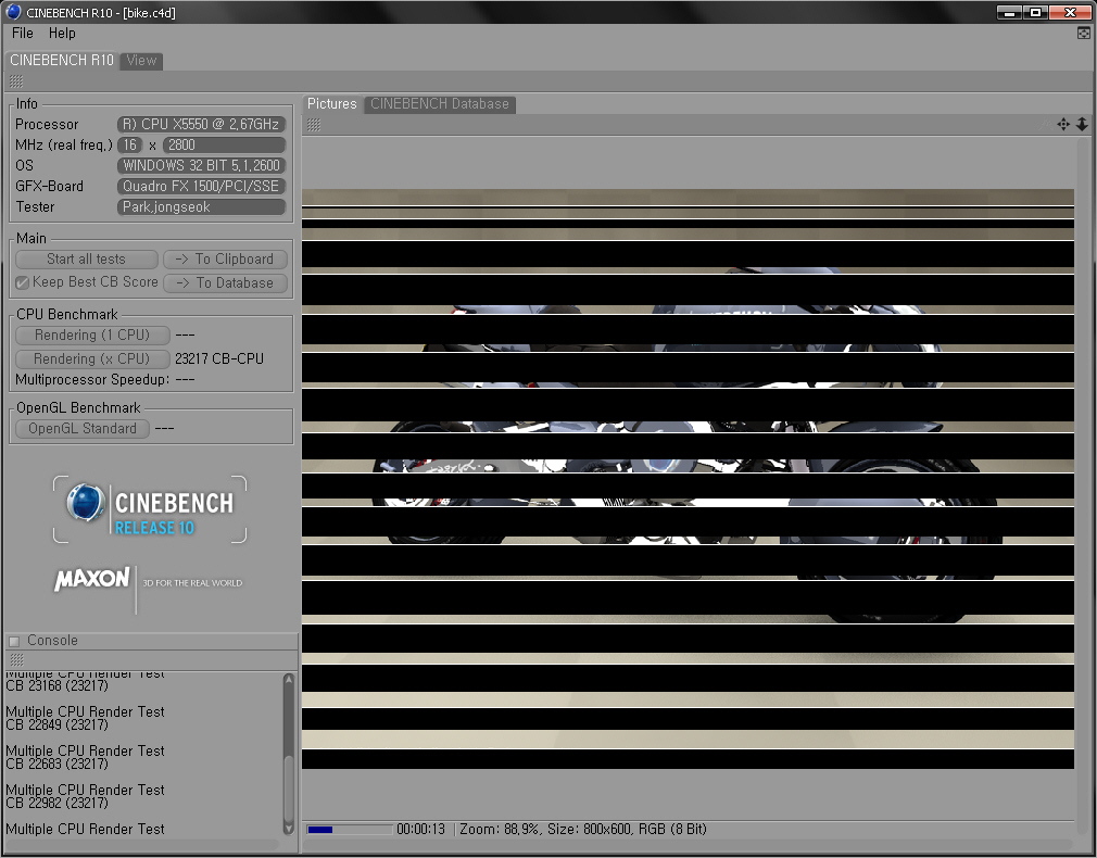 Nehalem Xeon X5550 Dual_16-Core_Cinebench R10_snap.jpg